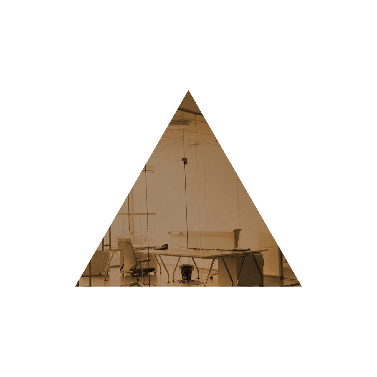 50 Pack Triangle Shaped Mirror Acrylic Pieces for Arts and Crafts