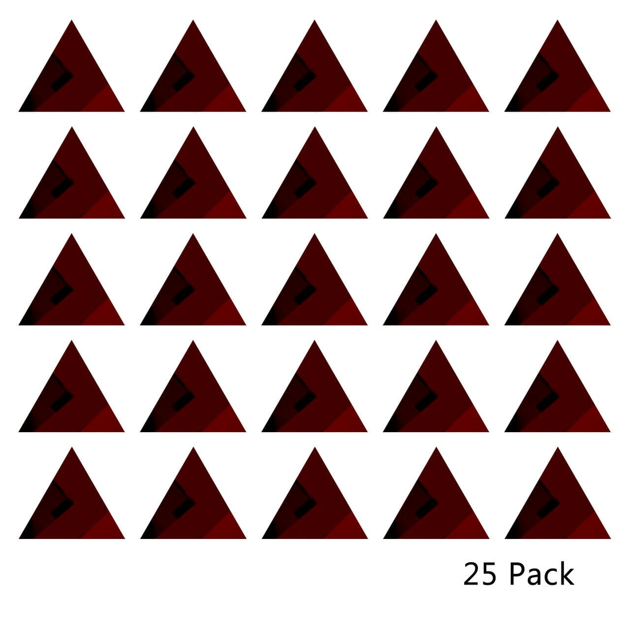 25 Pack Triangle Shaped Mirror Acrylic Pieces for Arts and Crafts