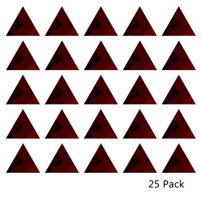 25 Pack Triangle Shaped Mirror Acrylic Pieces for Arts and Crafts