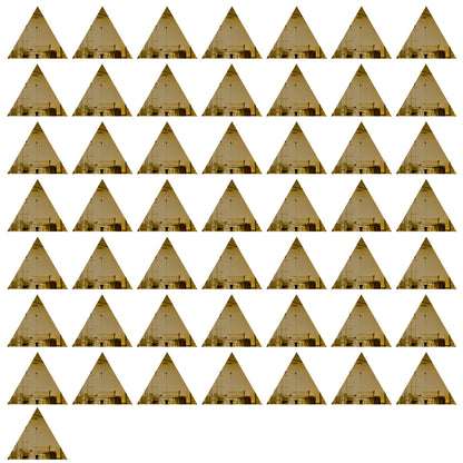 50 Pack Triangle Shaped Mirror Acrylic Pieces for Arts and Crafts