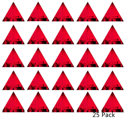 25 Pack Triangle Shaped Mirror Acrylic Pieces for Arts and Crafts