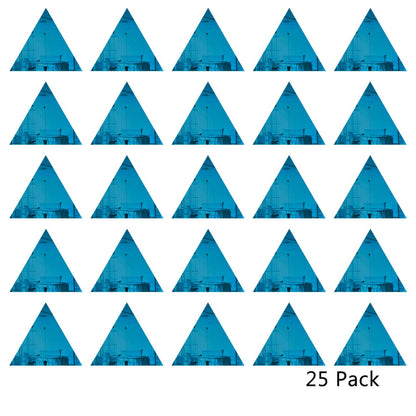 25 Pack Triangle Shaped Mirror Acrylic Pieces for Arts and Crafts