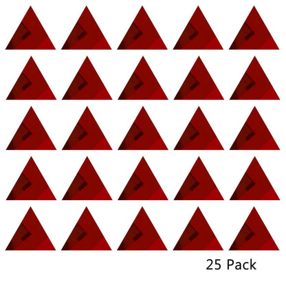 25 Pack Triangle Shaped Mirror Acrylic Pieces for Arts and Crafts