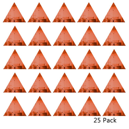 25 Pack Triangle Shaped Mirror Acrylic Pieces for Arts and Crafts