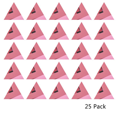 25 Pack Triangle Shaped Mirror Acrylic Pieces for Arts and Crafts