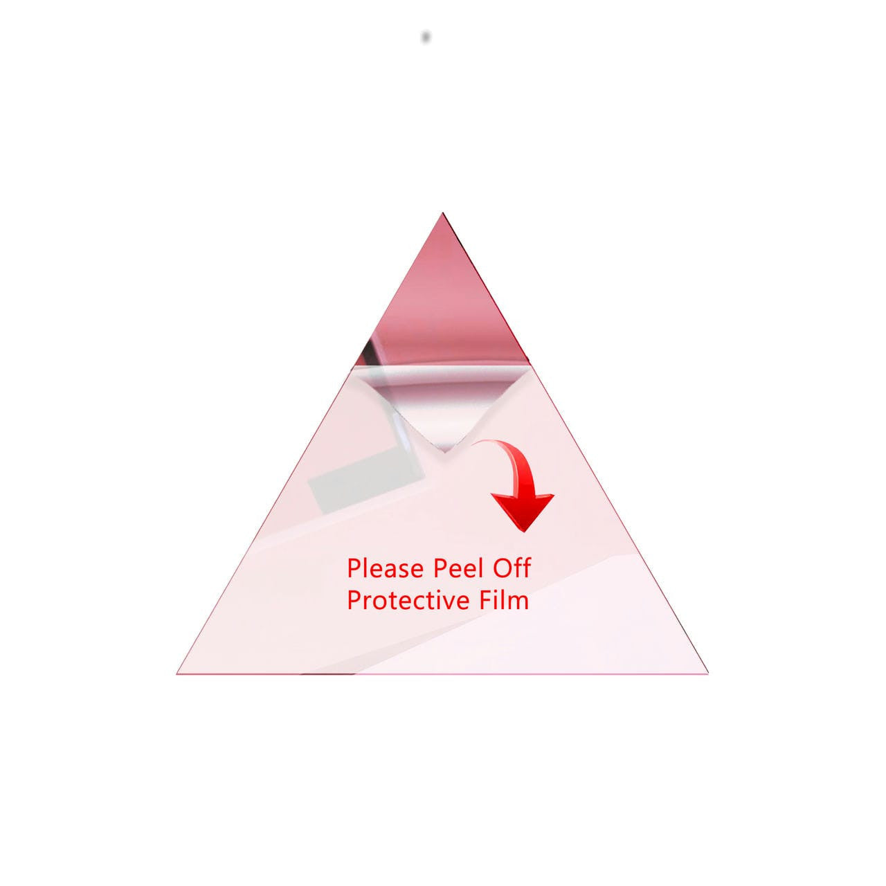 50 Pack Triangle Shaped Mirror Acrylic Pieces for Arts and Crafts