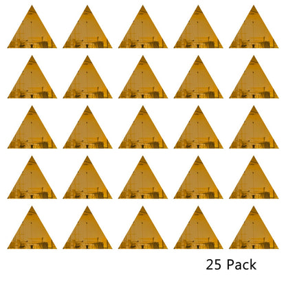 25 Pack Triangle Shaped Mirror Acrylic Pieces for Arts and Crafts