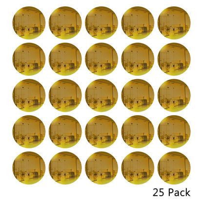 25 Pack Round Shaped Mirror Acrylic Pieces for Arts and Crafts