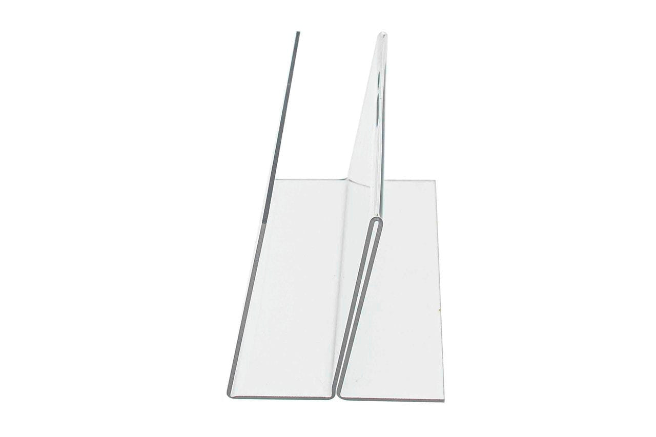 side view of mail letter sign holder