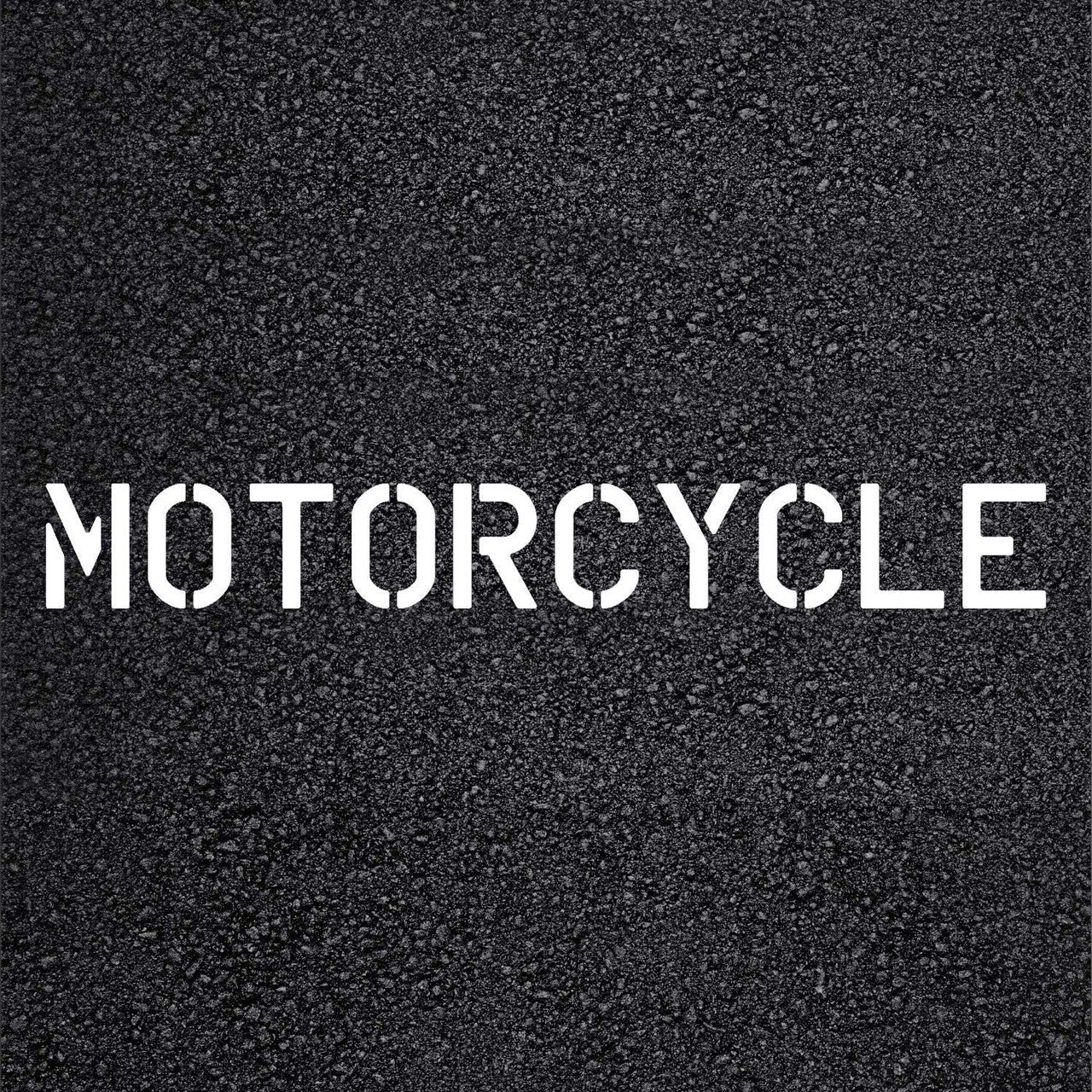 MOTORCYCLE Stencil with 6" Letters