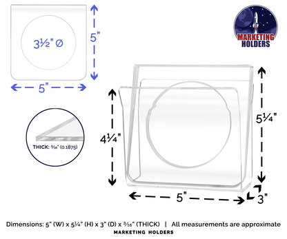 U-Shape Napkin Holder with Cocktail Napkin Coasters 5 Piece Set