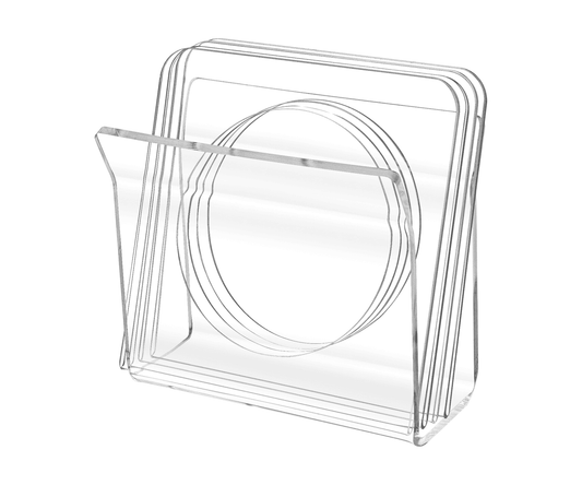 U-Shape Napkin Holder with Cocktail Napkin Coasters 5 Piece Set