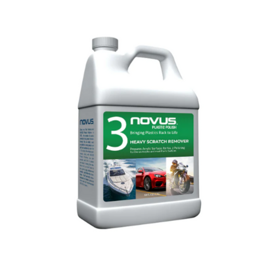 NOVUS 3: Heavy Scratch Remover 64 oz. Bottle of Plastic Polish
