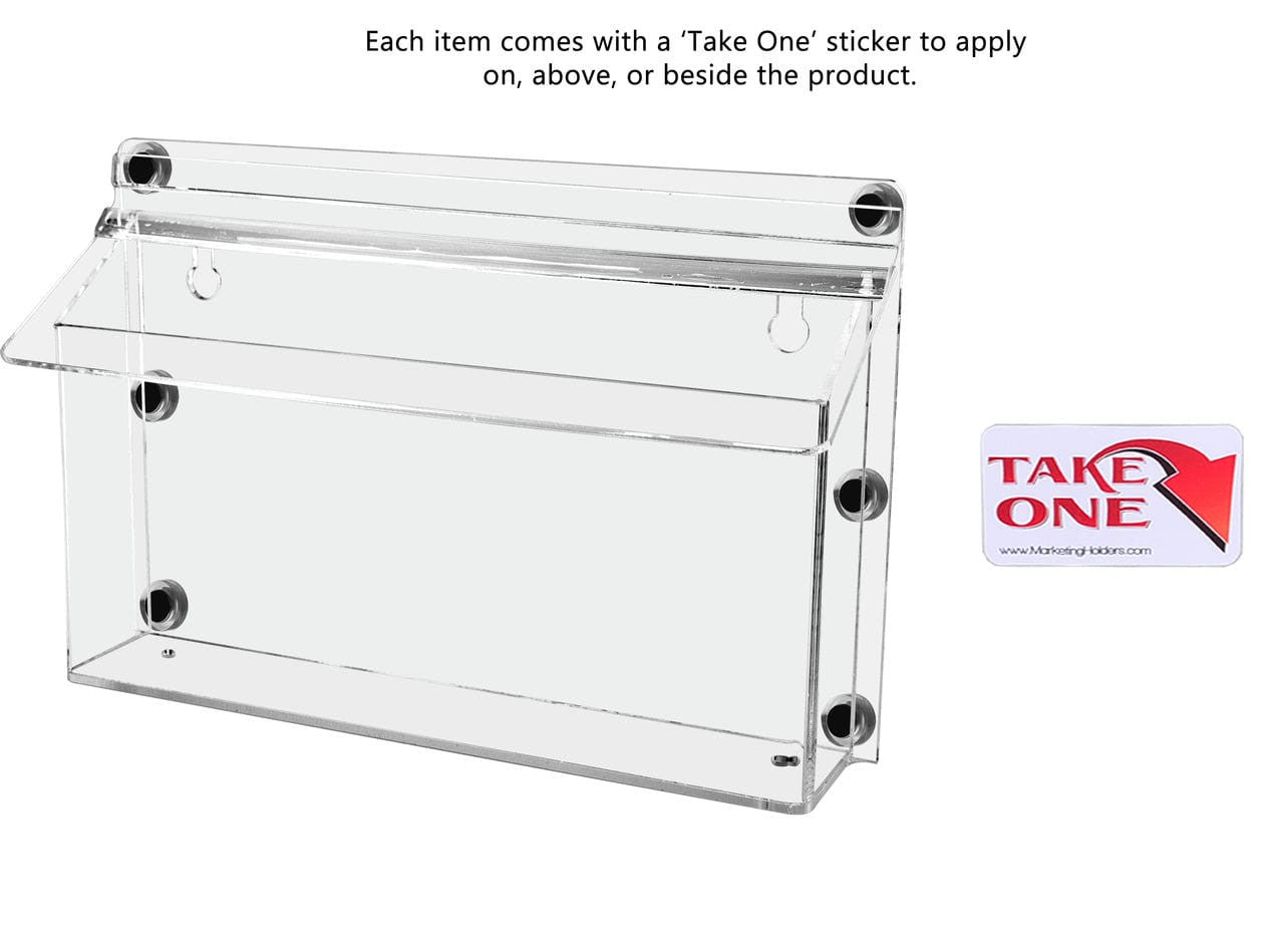 11"W x 4"H Magnetic Outdoor Brochure Holder Trifold Box with Lid