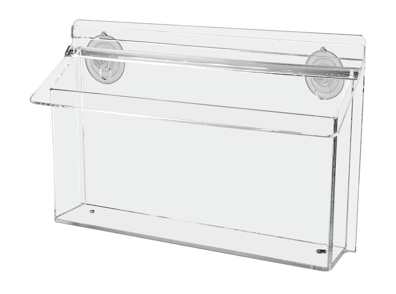 11"W x 4"H Suction Cup Outdoor Trifold Holder Window Mount