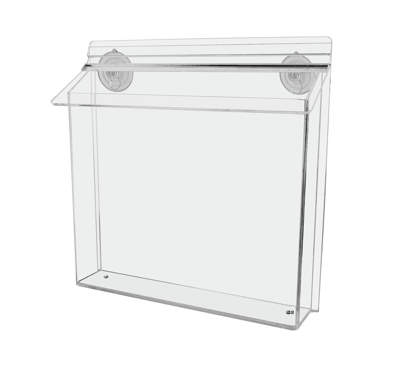 11"W x 8.5"H Suction Cup Outdoor Flyer Holder Window Mount