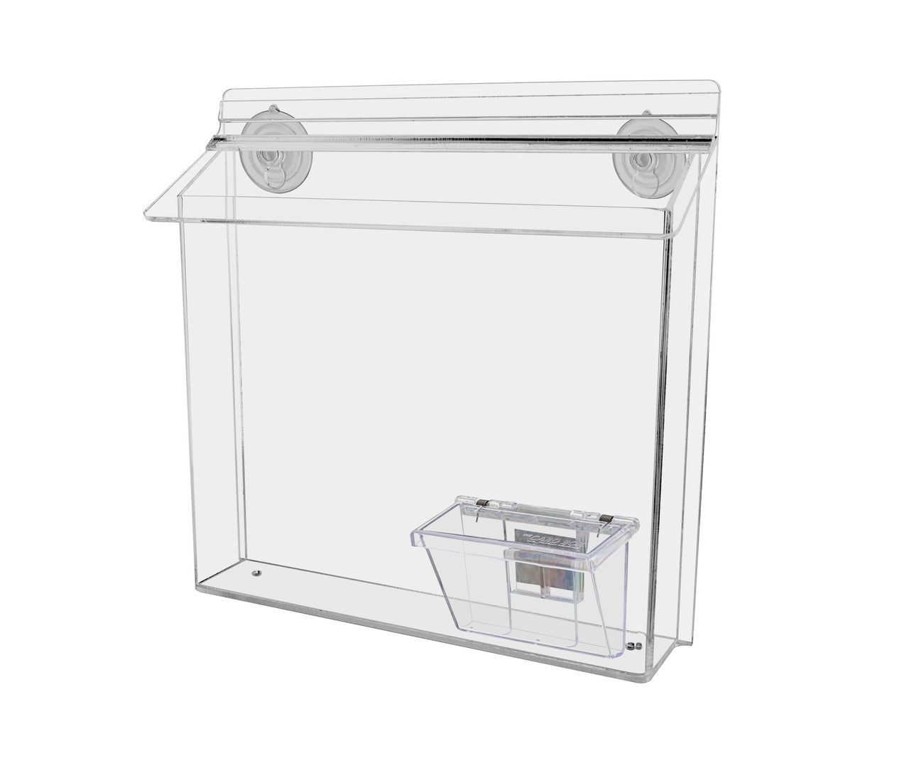 11"W x 8.5"H Suction Cup Outdoor Flyer Holder with Card Box