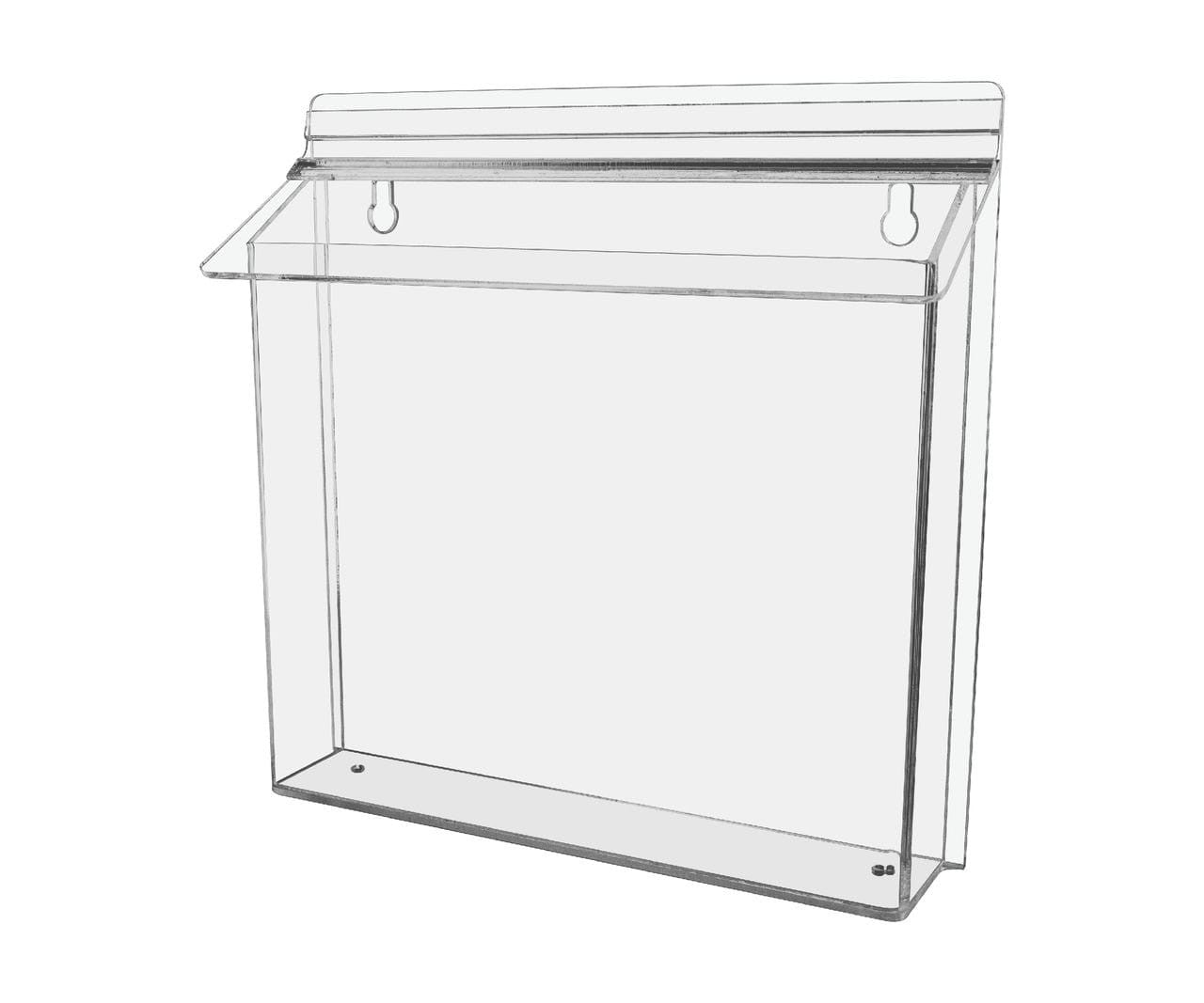 11"W x 8.5"H Outdoor Flyer Holder Wall Brochure Box with Lid