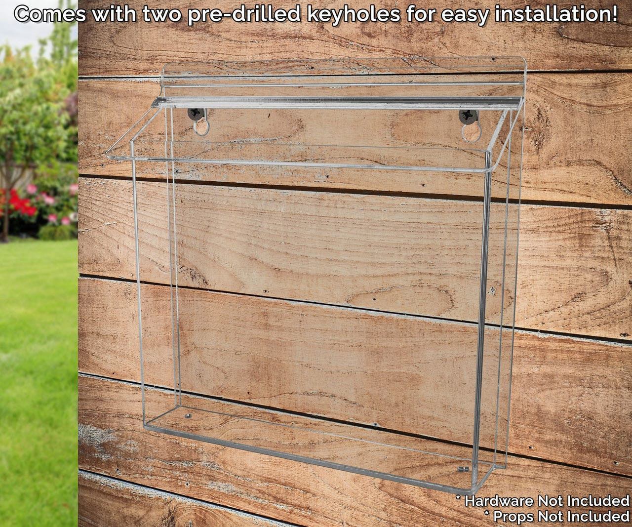 Weatherproof Outdoor Catalog Document Box with Lid Empty