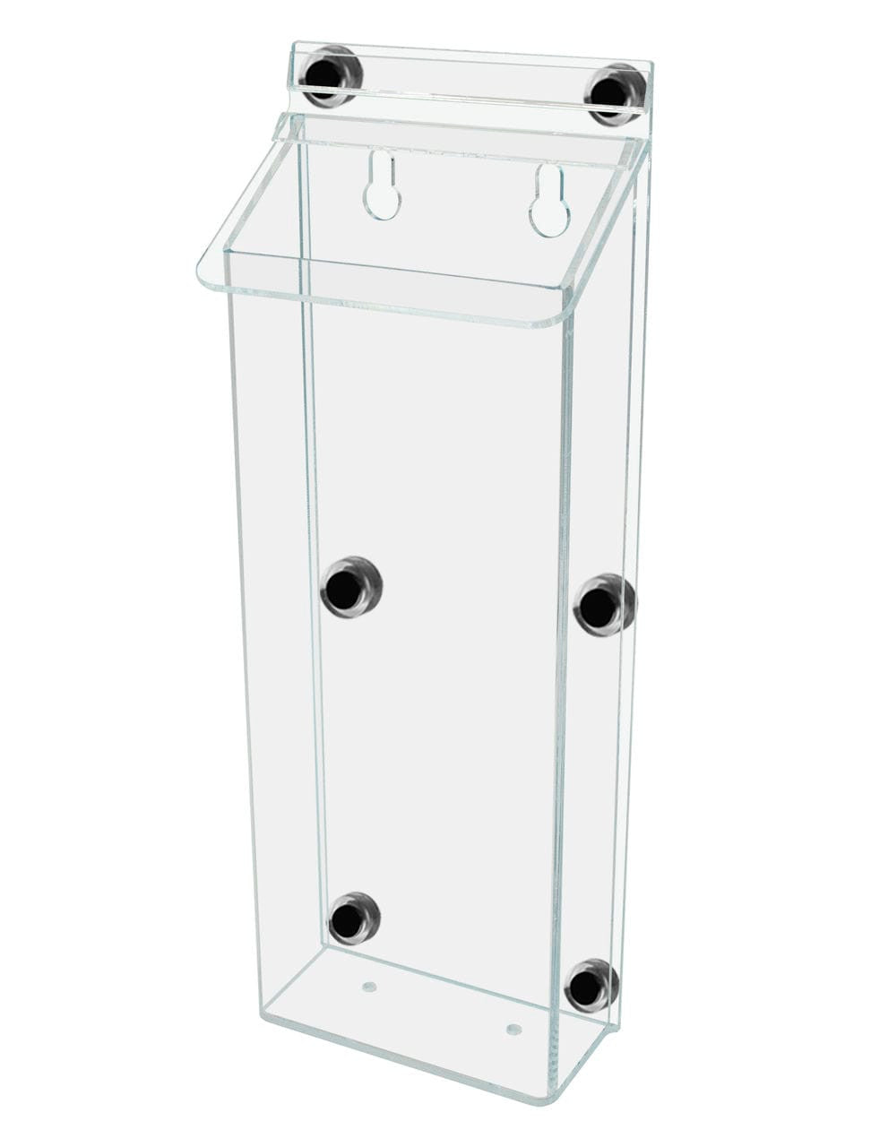 4"W x 11"H Magnetic Outdoor Brochure Holder Trifold Box with Lid