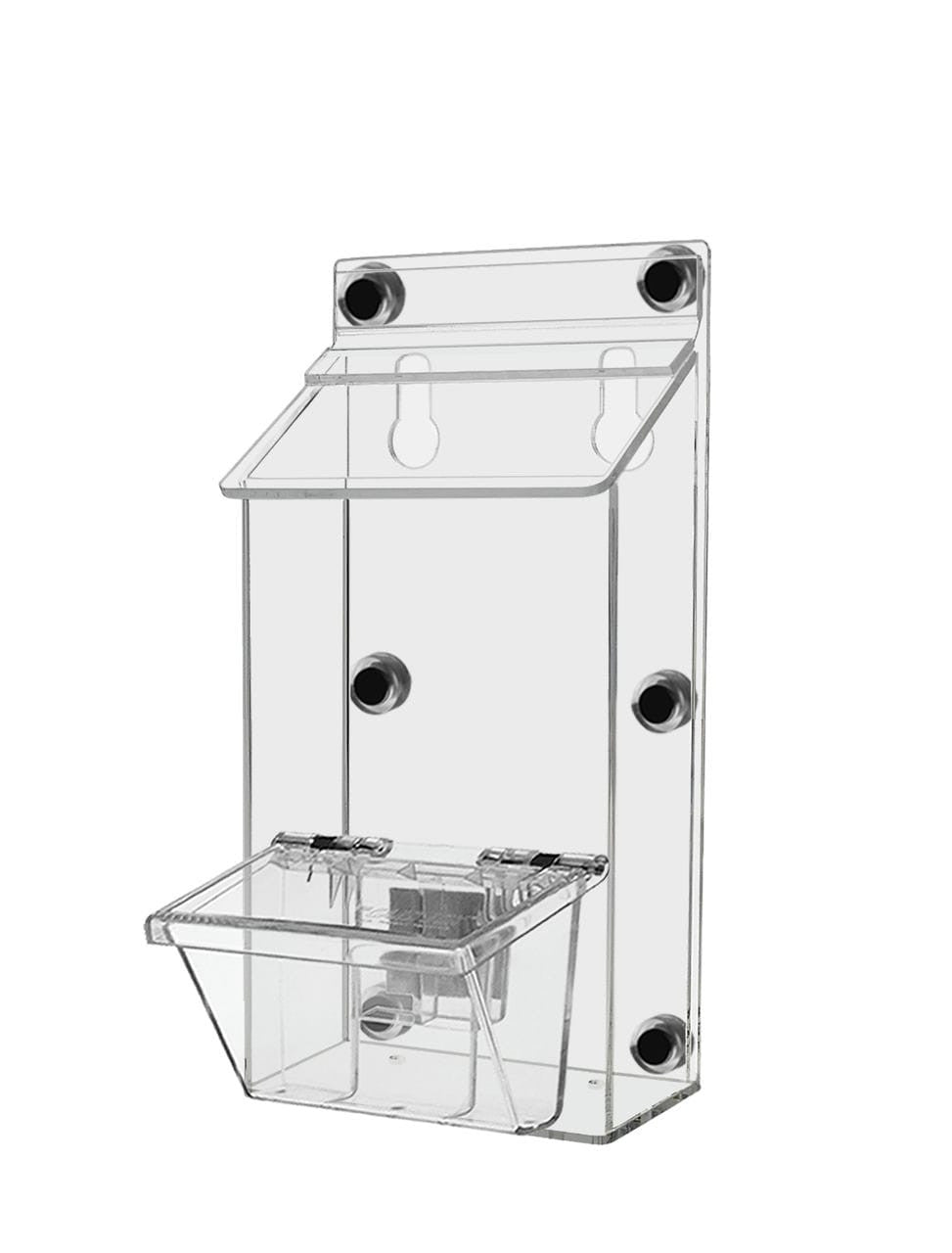 Each item comes with a take one sticker to apply on above or beside the product empty