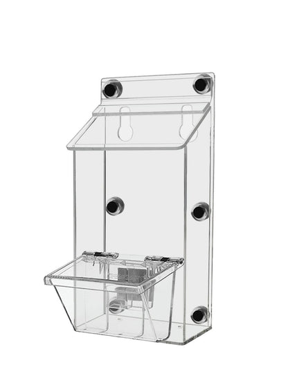 Each item comes with a take one sticker to apply on above or beside the product empty