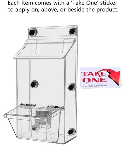 4"W x 6"H Magnetic Outdoor Postcard Holder with Card Box