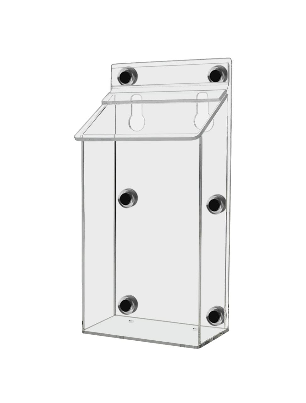 4"W x 6"H Magnetic Outdoor Brochure Holder Postcard Box with Lid