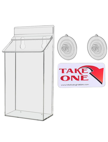 4"W x 6"H Suction Cup Outdoor Postcard Holder Window Mount