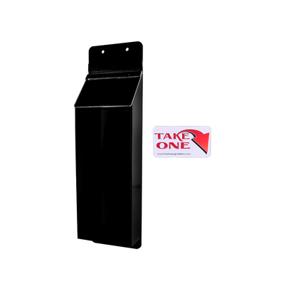 4"W x 9"H Magnetic Outdoor Trifold Holder Brochure Box with Lid