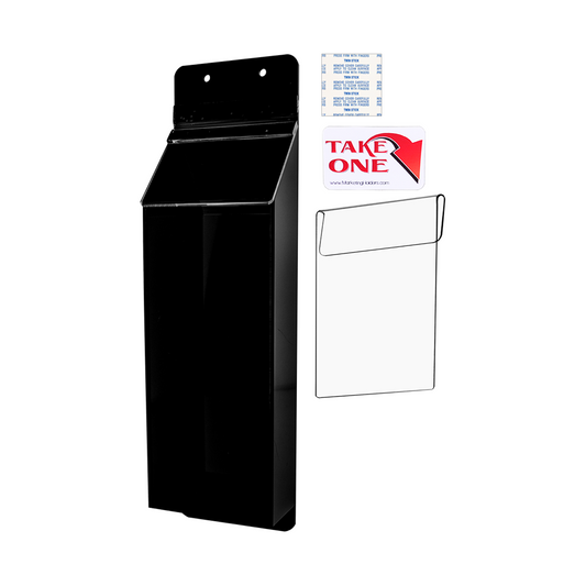 4"W x 9"H Vehicle Trifold Brochure Holder with Window Hook