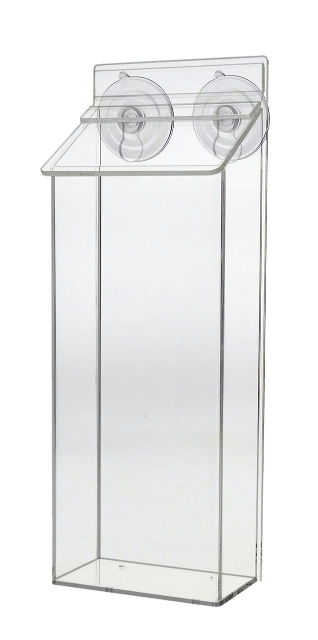 outdoor brochure holder with suction cups  with a take a card sticker