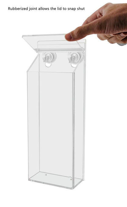4"W x 9"H Suction Cup Outdoor Brochure Holder Window Mount