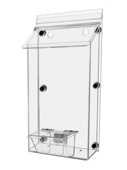 6"W x 10"H Magnetic Outdoor Bifold Brochure Holder with Card Box