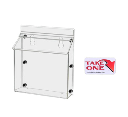 Magnetic Brochure Holder with Lid Outdoor Vehicle take one sticker