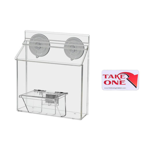 outdoor brochure holder with suction cups