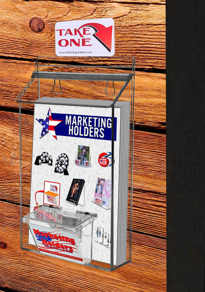 Wall Mount Bi Fold Display Outdoor Holder