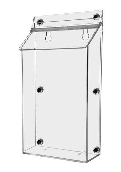 6"W x 9"H Magnetic Outdoor Brochure Holder Bifold Box with Lid