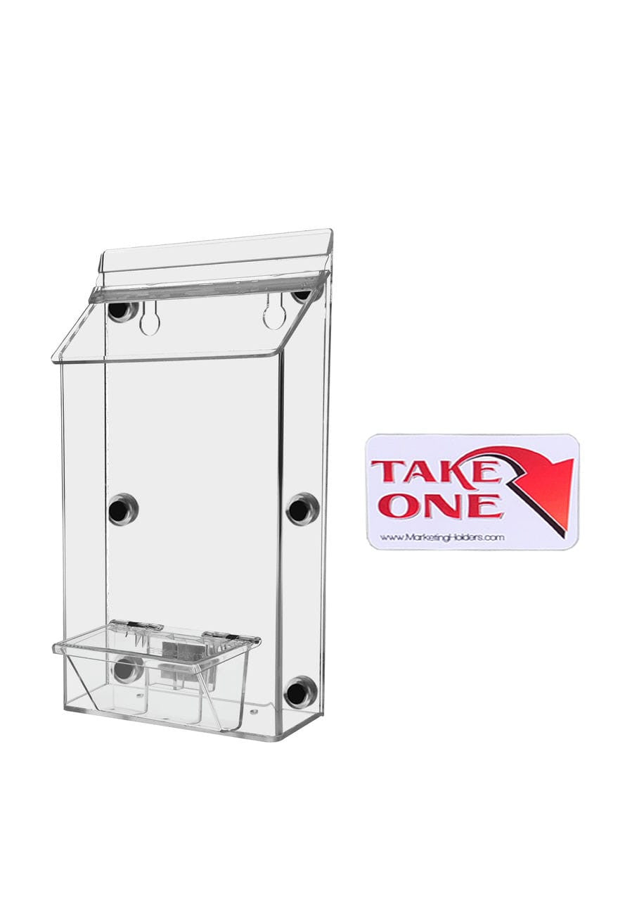 Outdoor brochure holder Each item comes with a take one sticker to apply on above or beside the product