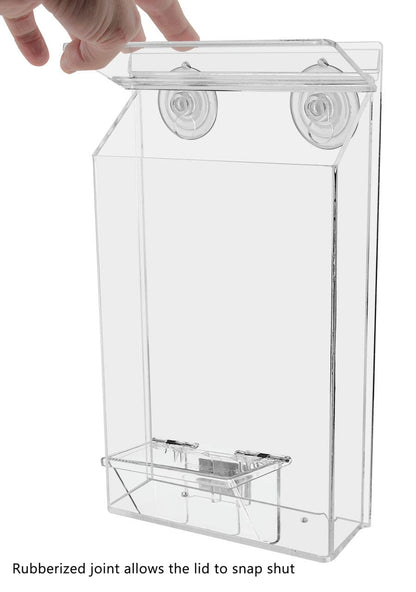 outdoor brochure holder with suction cups and box f