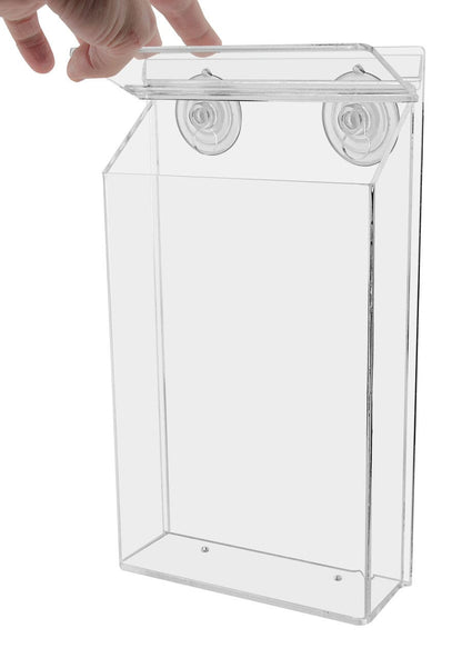 6"W x 9"H Suction Cup Outdoor Bifold Holder Window Mount