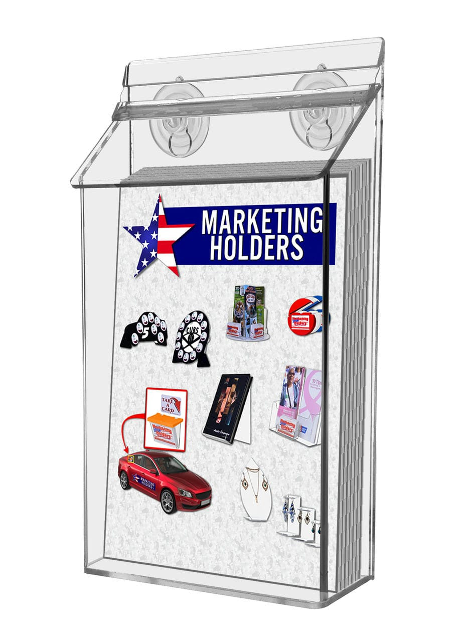 Outdoor Box Display Booklet Holder with literature
