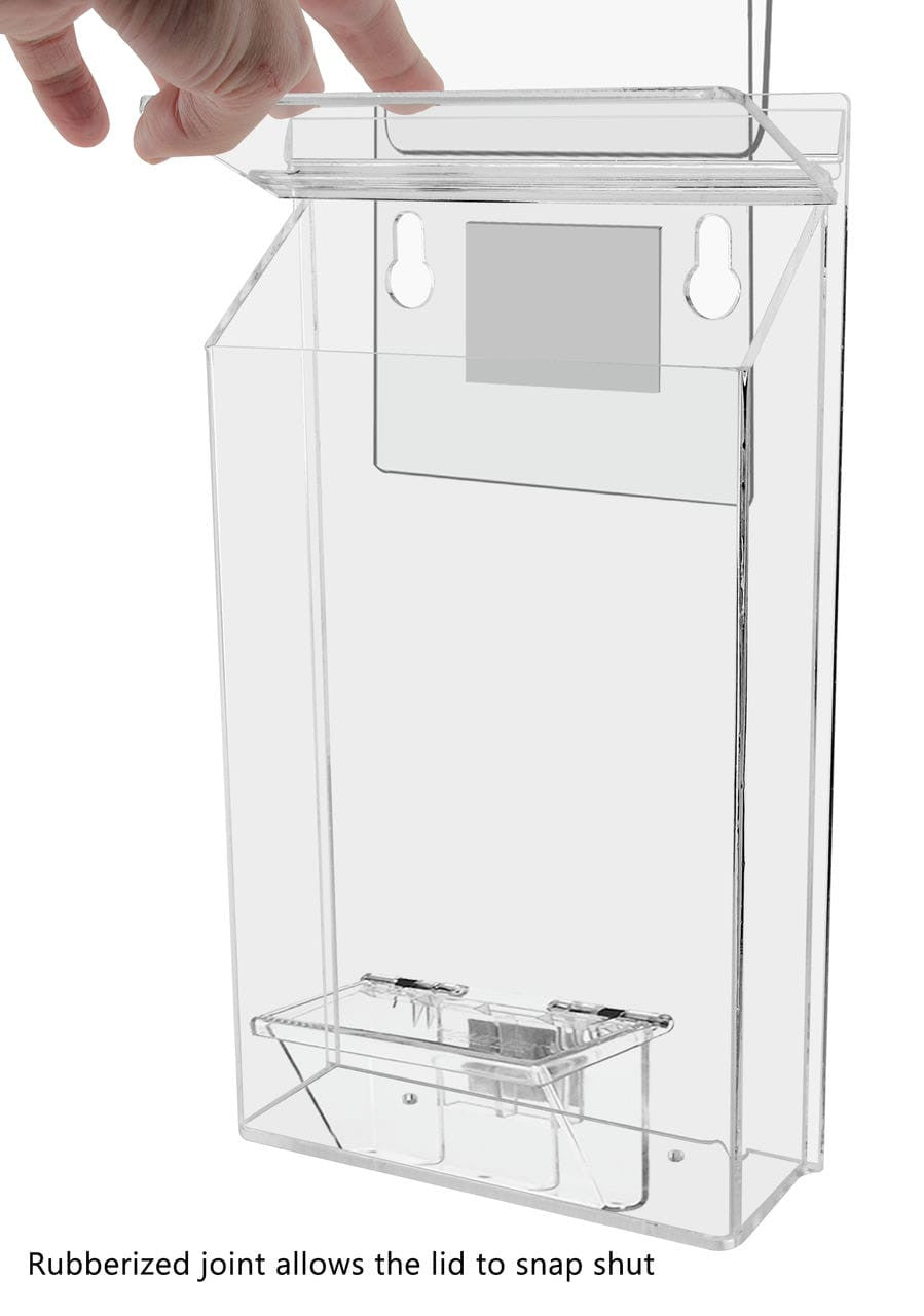 Six Inch Wide by Nine Inches High Vehicle Brochure Holder with lid