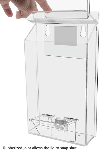 Six Inch Wide by Nine Inches High Vehicle Brochure Holder with lid