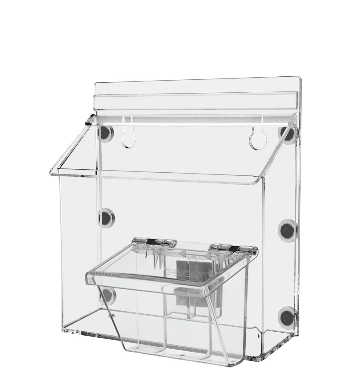 7.5"W x 5.5"H Magnetic Outdoor Postcard Holder with Card Box