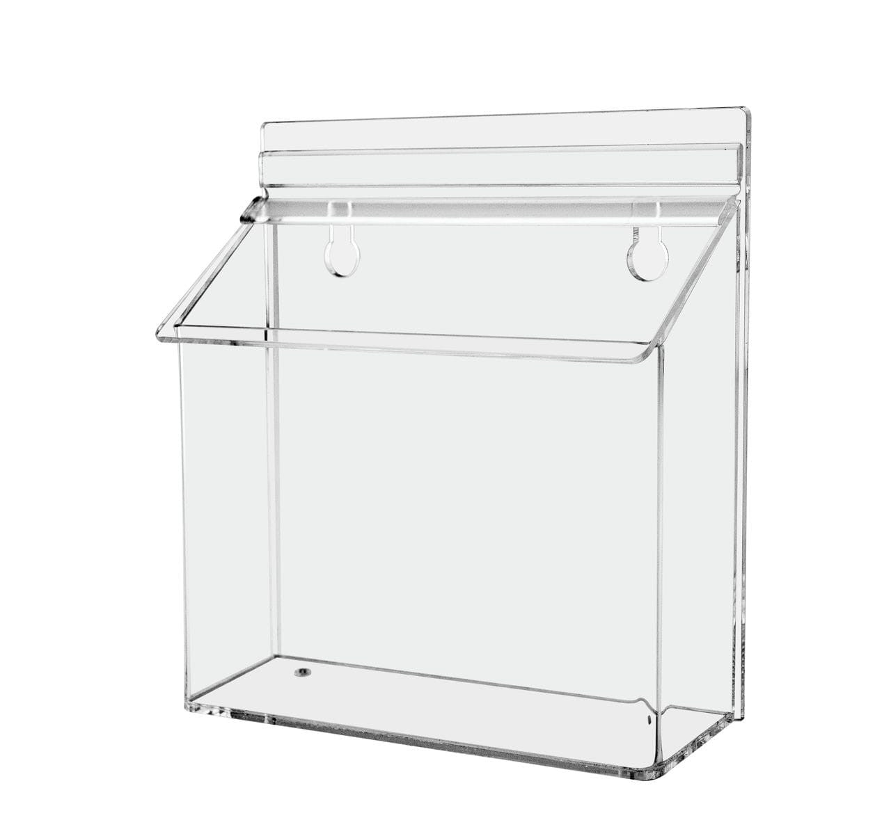 7.5"W x 5.5"H Outdoor Postcard Holder Wall Brochure Box with Lid