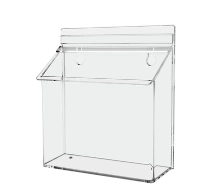 7.5"W x 5.5"H Outdoor Postcard Holder Wall Brochure Box with Lid
