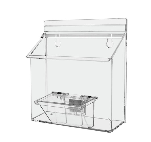 Seven Inch Wide Literature Outdoor Holder Document Adbox for Business Card