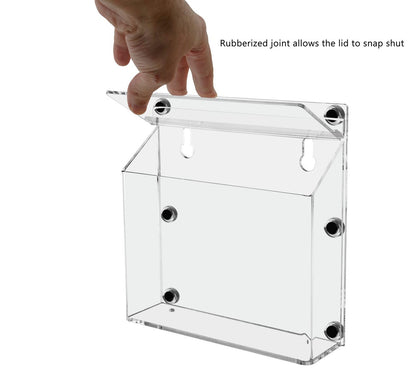 Seven by Five Magnetic Outdoor Brochure Holder with Lid