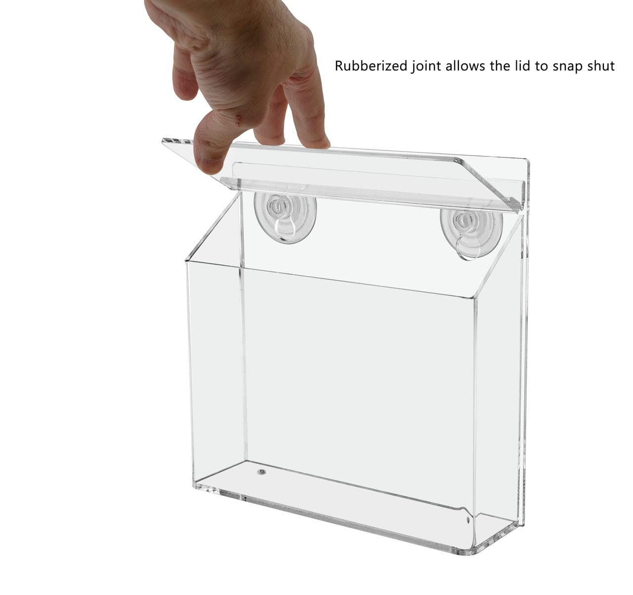 7.5"W x 5.5"H Suction Cup Outdoor Postcard Holder Window Mount